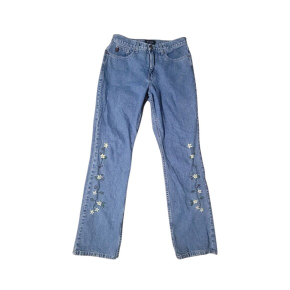 Vintage Y2K Guess American Tradition Embroidered Jeans Size 28, USA 100% Cotton - Picture 1 of 16